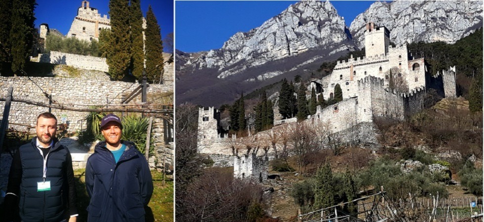 Foto di Nicer Trento Il campione olimpico Ruggero Tita visita il Castello di Avio